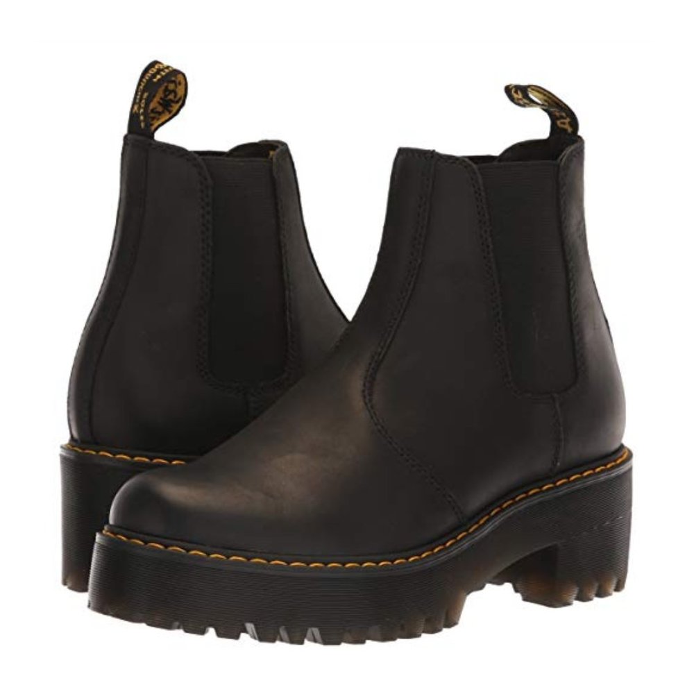 Dr. Martens Women's Rometty Fashion Boot , Black, Size 8 US